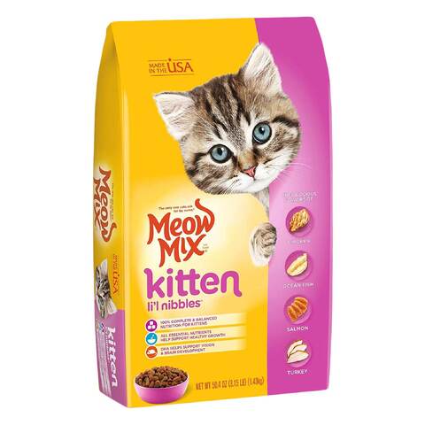 Buy Meow Mix Kitten Nibbles Dry Cat Food 1.43Kg Online Carrefour