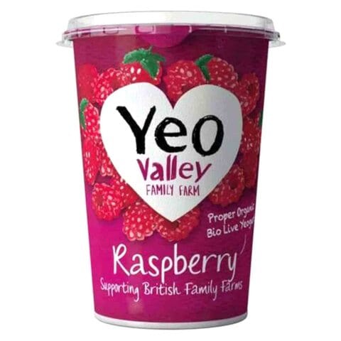 Buy Yeo Valley Organic Raspberry Yogurt 450g in UAE