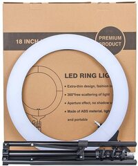 Generic Tik Tok Selfi Lite 14 Inch Diameter Dimmable Continuous Round Ring Light, For Beauty Facial Shoot, Light Stand Tripod, Cell Phone Spring Clip Holder, Camera Adapter, Photo Studio, Agg2418V3