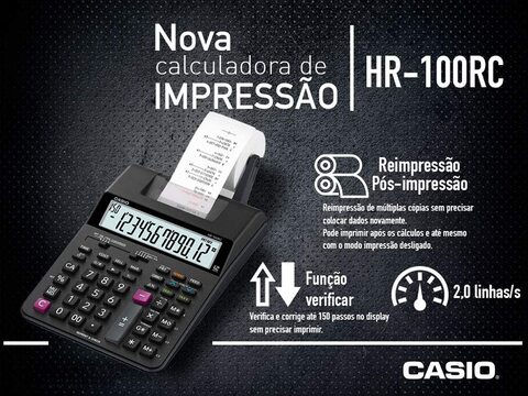 Calculadora casio 2024 hr 100 rc