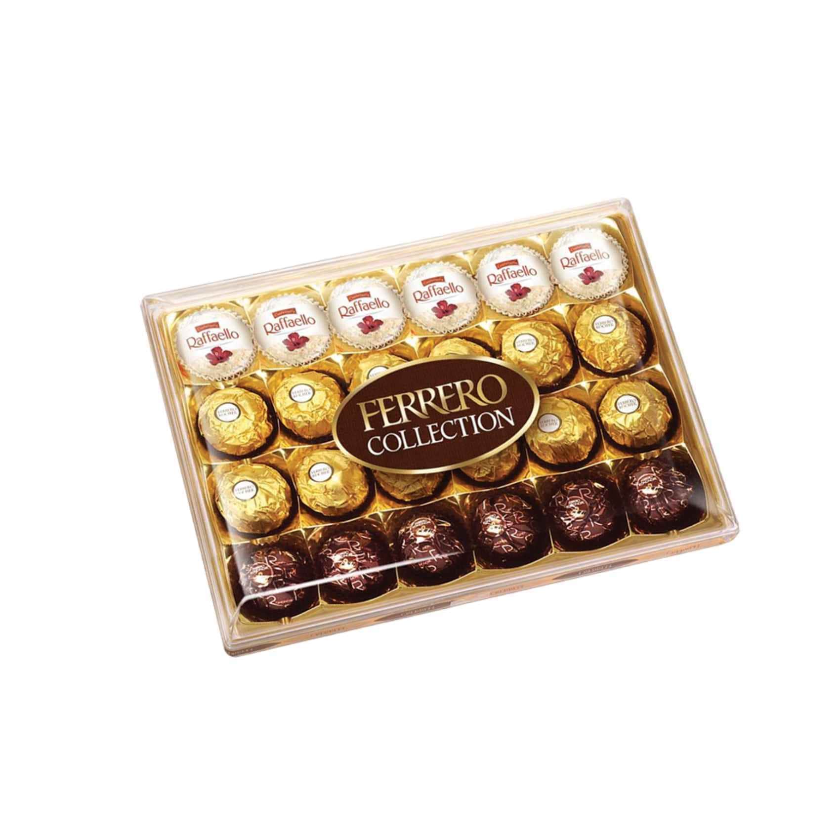 Ferrero Collection Gift Box, 32 Count, Rondnoir, Rocher and Raffaello