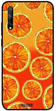 Theodor - Huawei Y8P Case Cover Orange Lemons Flexible Silicone Cover