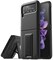 VRS Design QuickStand Modern designed for Samsung Galaxy Z Flip 3 5G case cover (2021) with Kickstand - Matte Black