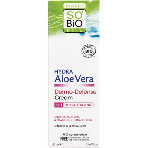 So Bio Etic Organic  Aloe Vera Dermo Defense Cream White 50ml
