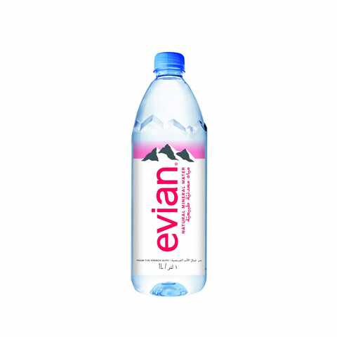 evian® 330 mL Glass Bottled Water