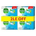 Buy Dettol Anti-Bacterial Soap - Cool - 165 gram - 4 Pieces in Egypt
