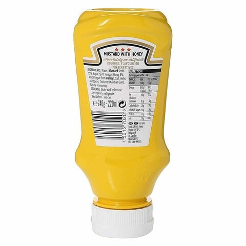 Heinz Yellow Mustard With Honey 220ml
