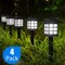 Jjone 4 Pack Solar Pathway Lights Outdoor, Waterproof Outdoor Solar Lights For Garden, Landscape, Path, Yard, Patio, Driveway, Walkway