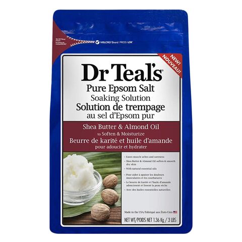 Dr. Teal&#39;s Pure Epsom Salt Solution Shea Butter And Almond Oil 1. 36kg