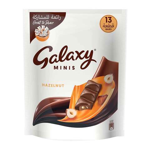 Buy Galaxy Minis Hazelnut Chocolate 162.5g in Saudi Arabia