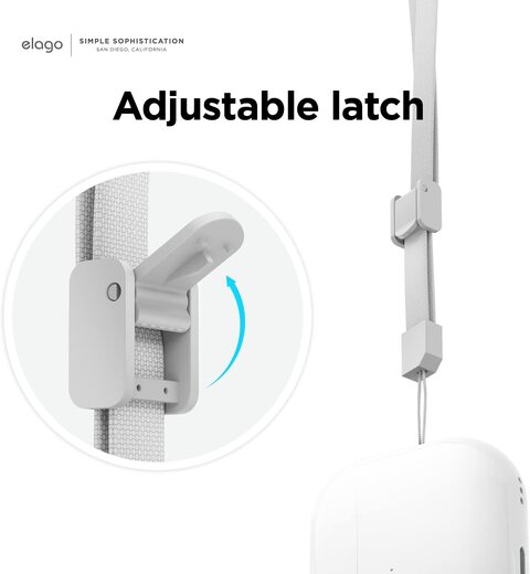 Elago Universal Adjustable Strap compatible with AirPods Pro 2 (2nd Generation) - Grey