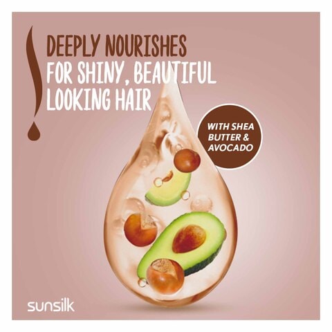 Sunsilk Naturals Shampoo, For Dry Hair, Shea Butter Nourishment, Soft &amp; Shiny Hair, 400ml