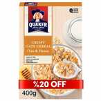 Buy Quaker Crispy Oats And Honey Cereal 400g in UAE