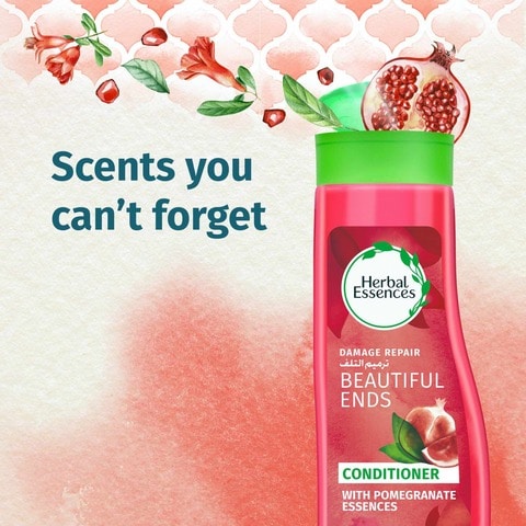 Herbal Essences Beautiful Ends Split End Protector Conditioner with Juicy Pomegranate Essences 360ml