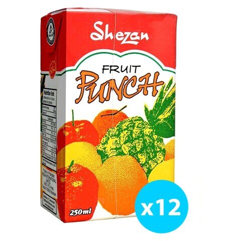 Shezan Fruit Pnch Juice Nr 250 ml (Pack of 12)