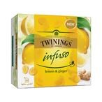 Buy Twinings Infuso Lemon  Ginger Herbal Tea - 50 Tea Bags in Egypt