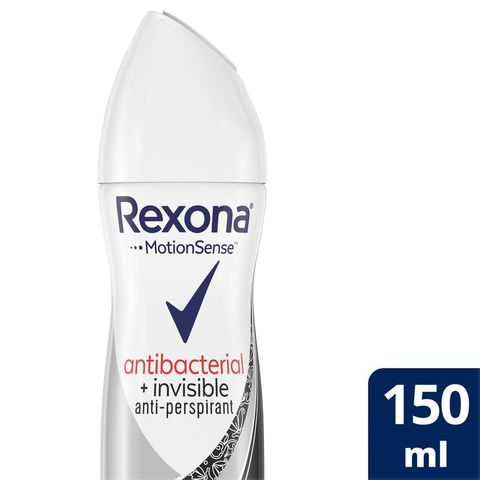 Rexona Women Antiperspirant Deodorant  Antibacterial + Invisible  150ml