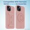 Remson Mag-X Magnetic Hybrid Protective Silicone Case Military Grade Protection For iPhone 14 (Pink)