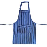 DEO KING Blue Striped Kitchen Apron With Adjustable Neck Strap 57*82cm