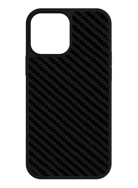 iPhone 14 Case Genuine Carbon Fiber Case Ultra Slim Shockproof Back Cover Black