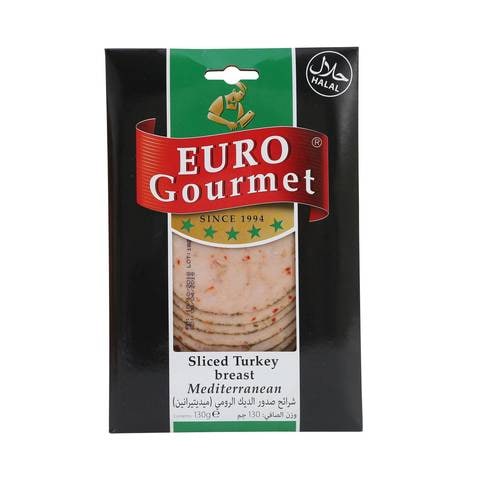 Euro Gourmet Sliced Turkey Breast Mediterranean 130g