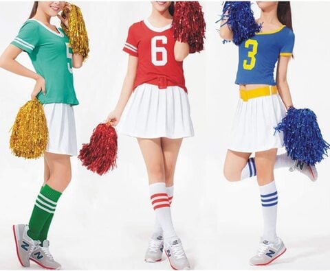 Buy Cugbo 24Pcs Cheerleading Pom Poms, 1 Dozen Handle Metallic
