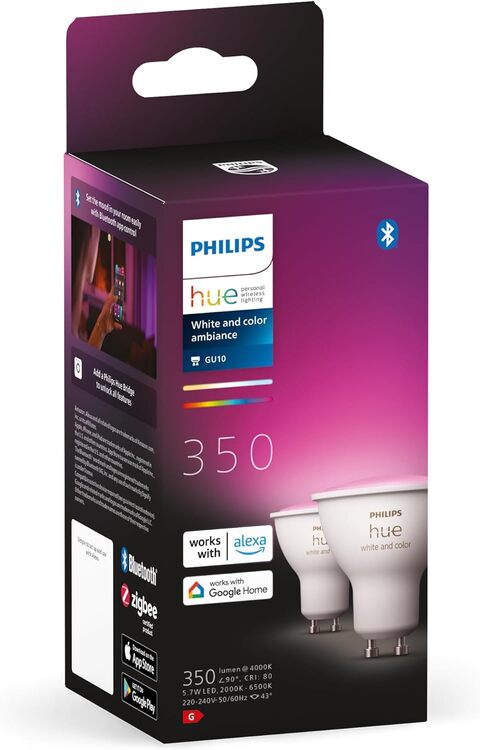 Buy Philips HUE Gu10 - Smart Spotlight - (2Pack) Online - Shop