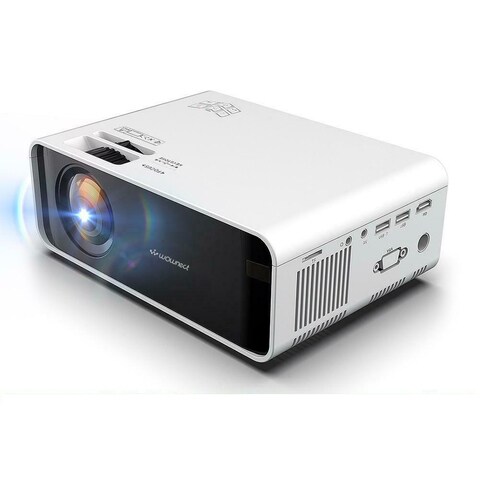 Wownect W80 Standard Mini Home Entertainment Cinema LED Projector With 1200 Lumens And Built-In Speakers