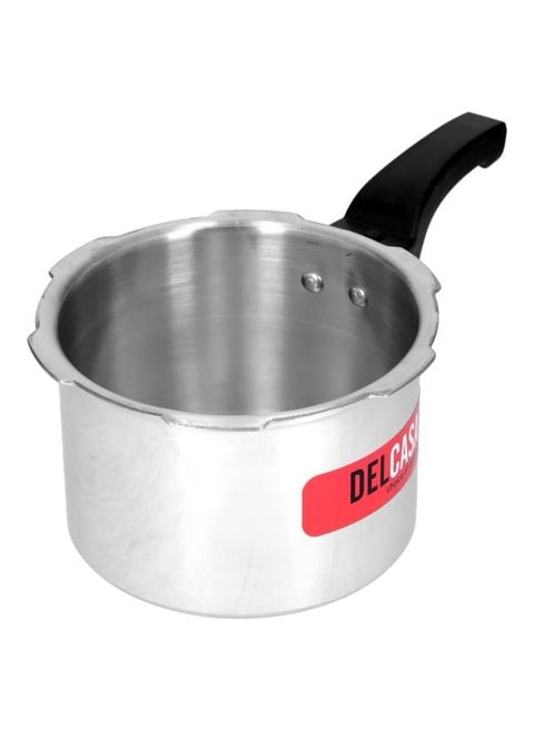 Delcasa Aluminium Pressure Cooker Silver/Black 3L