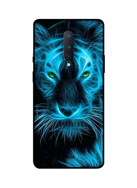 Theodor - Protective Case Cover For Oneplus 8 Black/Blue