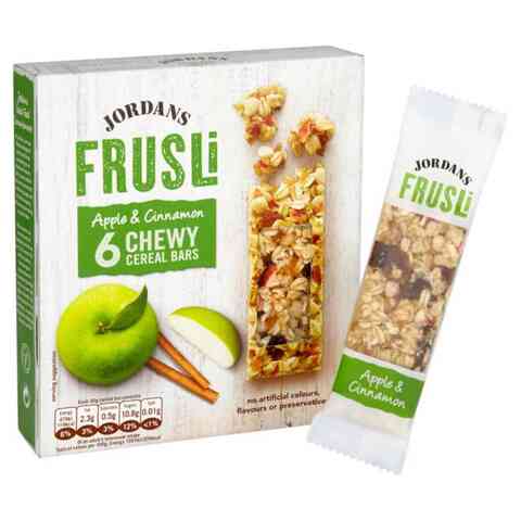 Jordans Frusli Chewy Cereal Bars With Apple And Cinnamon 36g Pack of 6