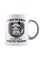 muGGyz Pyrenean Shepherd Dog Addict Printed Ceramic Coffee Mug White/Black 11Ounce