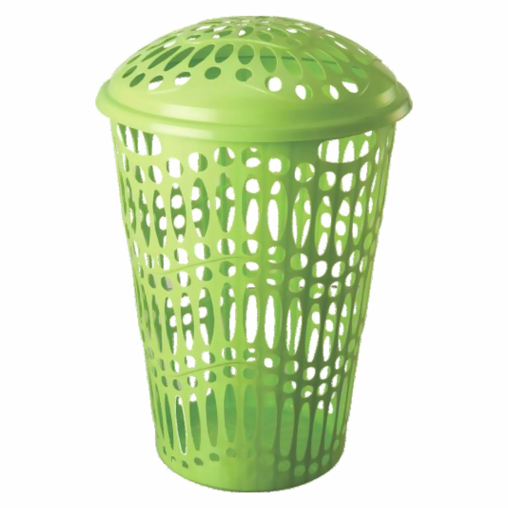 Buy Ratan Capsule Laundry Basket With Lid Green