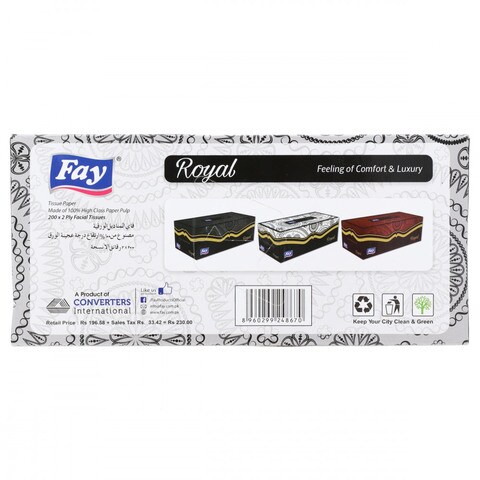 Fay Royal Tissues (2Ply x 200 Tissues)