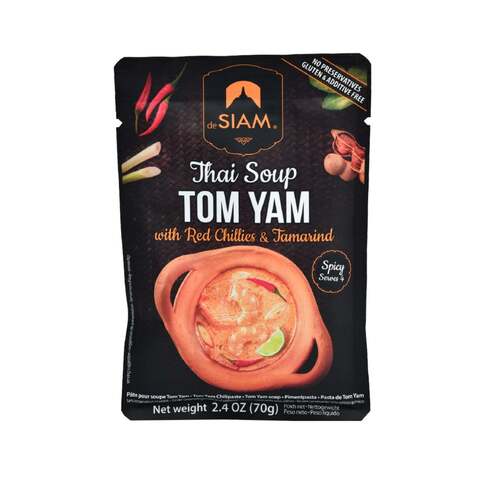 De Siam Tom Yam Thai Soup Paste 70g