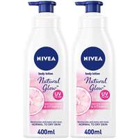NIVEA Even Tone Body Lotion Natural Glow 400ml Pack of 2