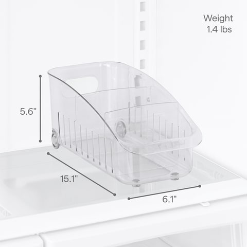 YouCopia RollOut Fridge Drawer, 6&quot;, Clear, YCA-50349