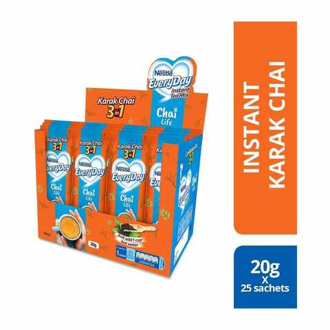 Nestle Everyday 3-In-1 Instant Karak Chai Mi 20 gr (Pack of 25)