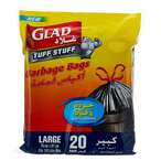 Buy GLAD GARBAGE BAGS LARGE 70X81CM X20 in Kuwait