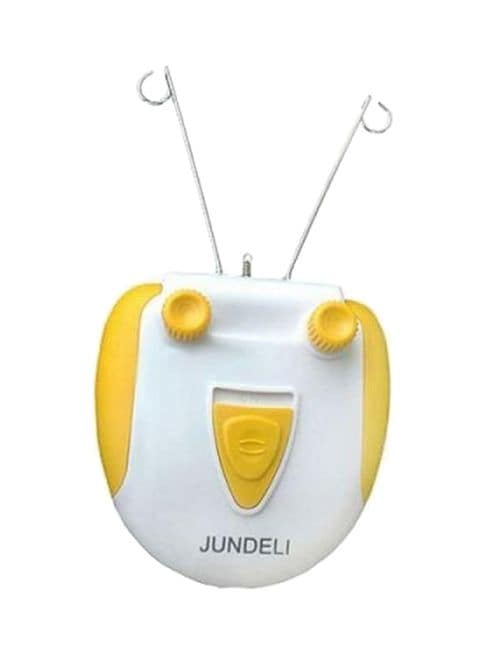 Buy Jundeli Rechargeable Hair Threader Epilator White/Yellow in UAE