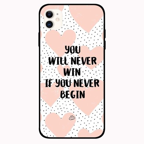 Theodor - Apple iPhone 12 6.1 inch Case You Will Never Win Flexible Silicone Cover