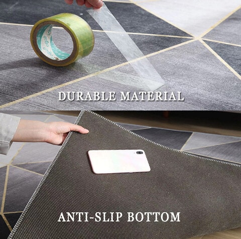 2 PCS Set Large Kitchen Mats With Thick Non Slip Bottom For Kitchen Floor With Beautiful Design (50&times;80CM And 50&times;160CM)