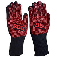2pc Hot BBQ Grilling Cooking Gloves Extreme Heat Resistant oven Welding Gloves for barbecue bbq tools