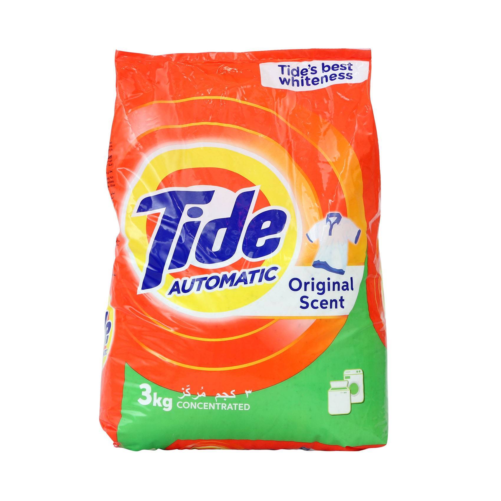 Buy Tide Automatic Detergent Powder Original Scent 3kg