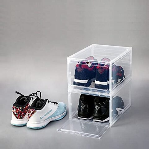 Clear shoe online storage boxes