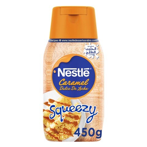 Nestle Squeezy Caramel Flavored Condensed Milk Topping 450g