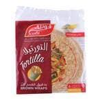 Buy Fonte Tortilla Brown Wraps Bread 6 Pieces 250g in Saudi Arabia