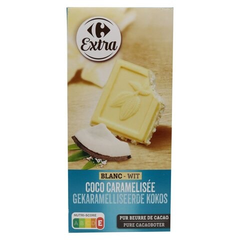Carrefour Extra Caramelized Coconut White Chocolate 200g