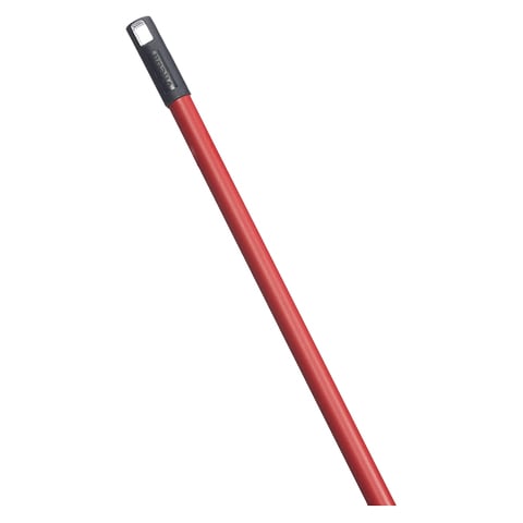 فيليدا - ممسحة أرضية للمسح والتجفيف مع عصا، لون أحمر، 42 سم