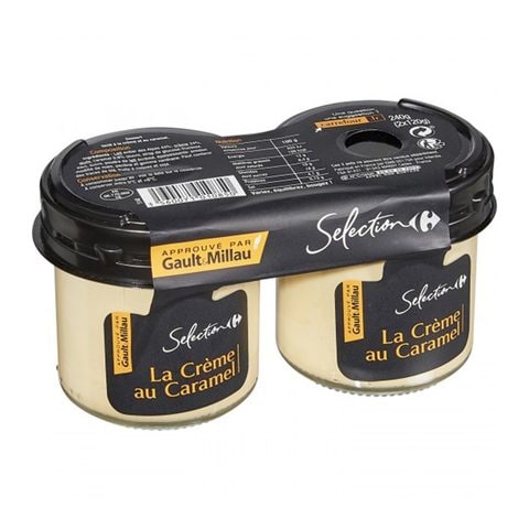 Carrefour Selection Caramel Cream 120g &times;  2